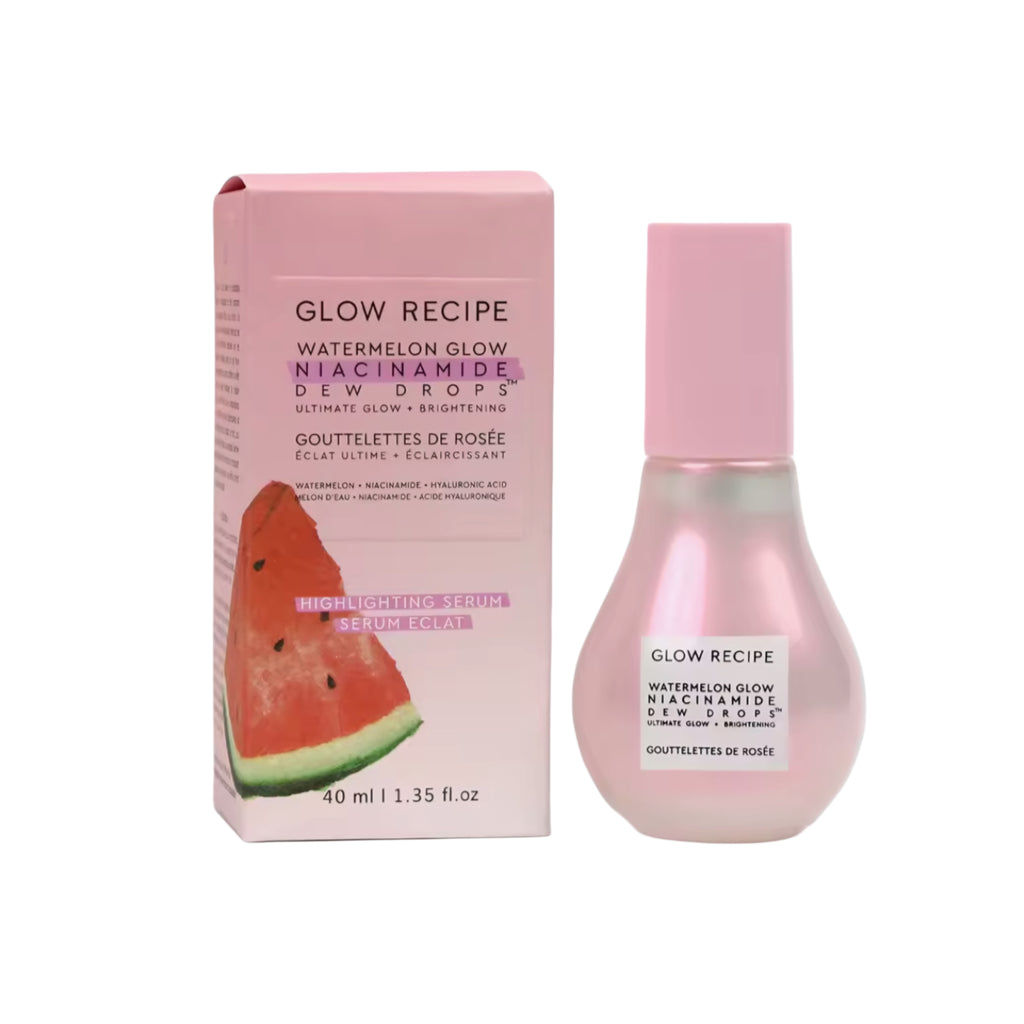 Receta brillante de sandía, gotas de rocío de niacinamida, Primer de maquillaje, minimizador de poros y suero de niacinamida para piel suave y Dewy, 40ml