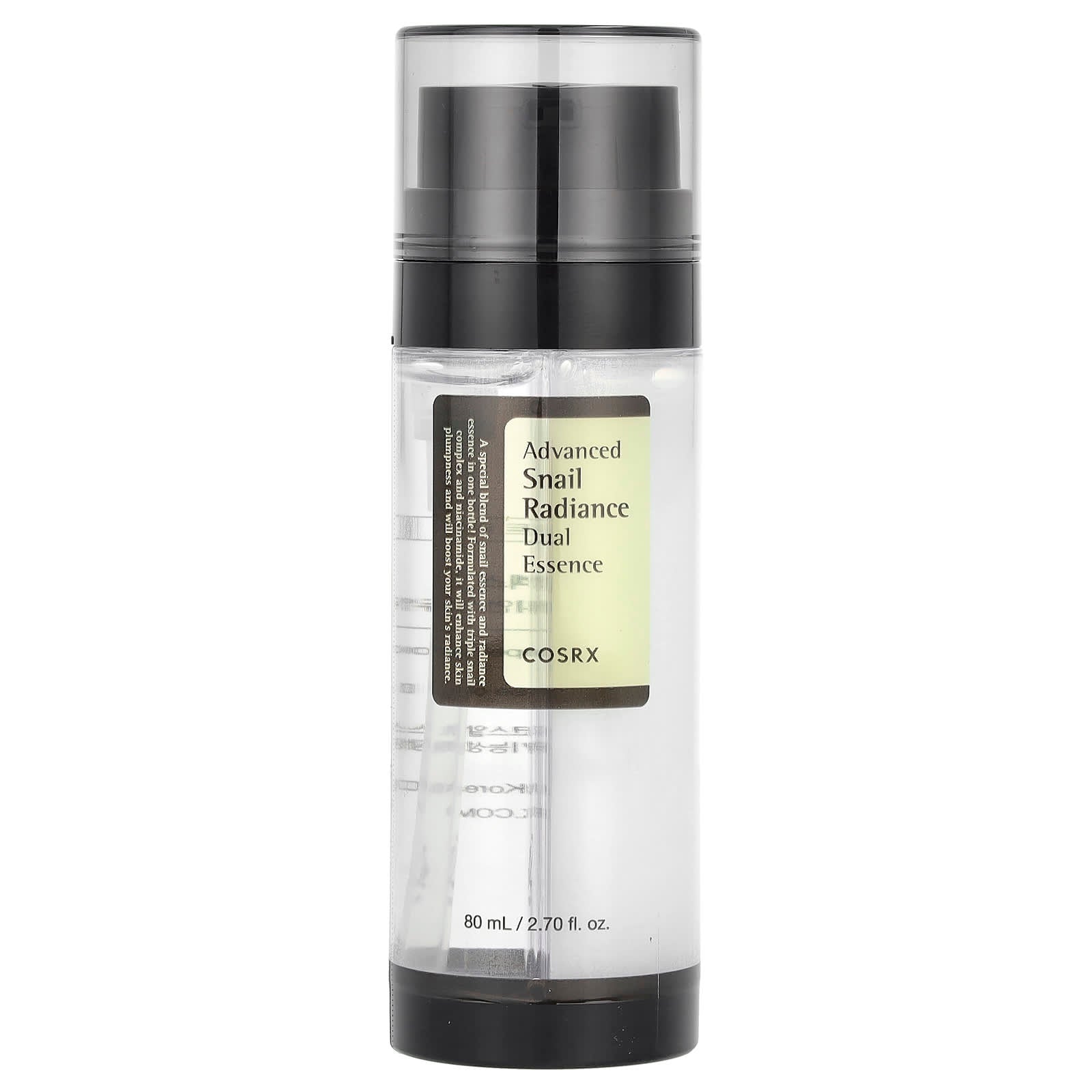 COSRX niacinamida 5% + mucina de caracol 74% doble esencia avanzada brillo de caracol hidratante antienvejecimiento suero facial cuidado de la piel coreano 80ml