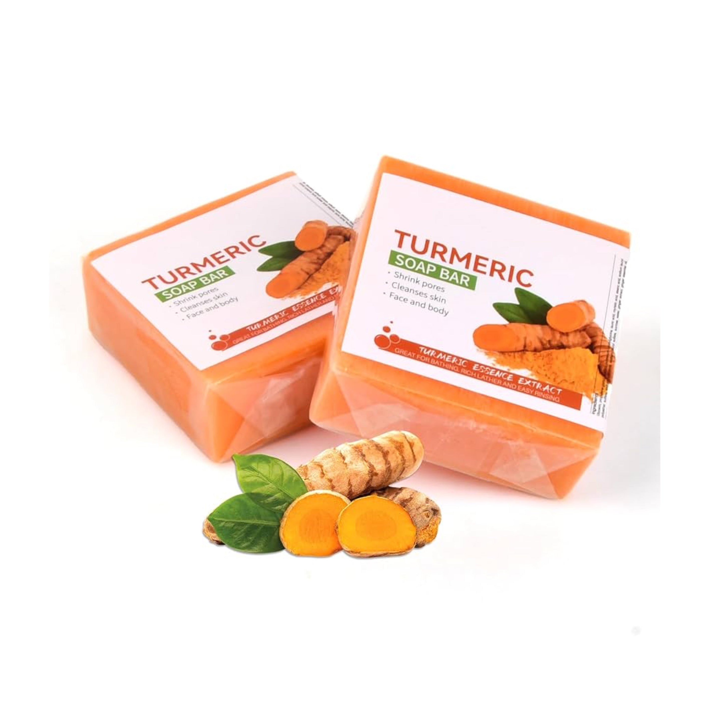 Jabón de cúrcuma hecho a mano, limpieza corporal, aclaramiento, axila oscura, piernas, limpiadores corporales, brillo, jabón facial, cuidado de la piel tierno, belleza