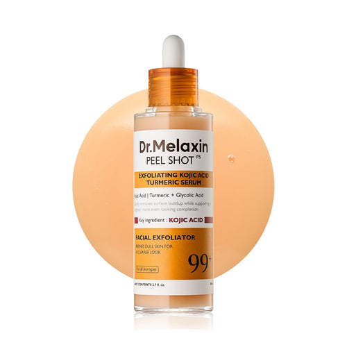 Ampolla Exfoliante de acido kojico turmeric y cúrcuma Dr. Melaxin Peel Shot Glow 80ml