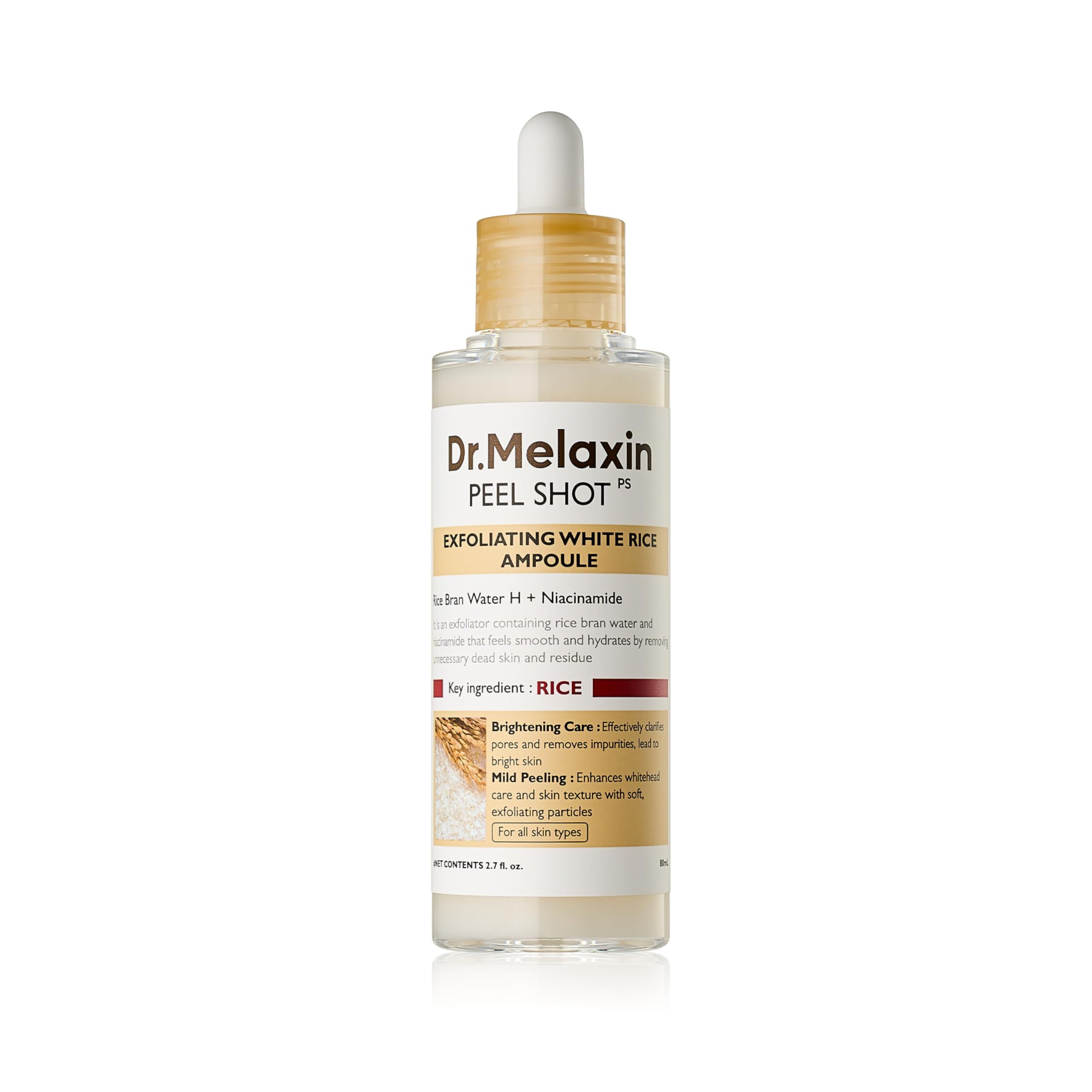 Ampolla Exfoliante de Arroz Blanco Dr. Melaxin Peel Shot Glow 80ml