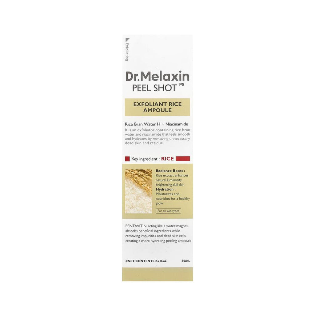 Ampolla Exfoliante de Arroz Blanco Dr. Melaxin Peel Shot Glow 80ml